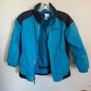 Columbia youth kids Two-Tone Blue winter coat Jacket size 8/small